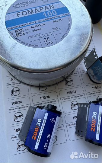 Фотопленка 35мм fomapan 100