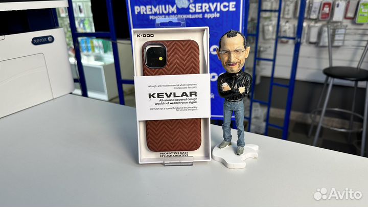 Чехол на iPhone 12 Kevlar Карбон Оригинал