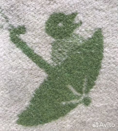 Одеяло детское, винтаж 1950 года, шерсть