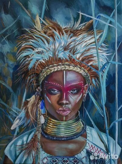 Картина интерьерная Африканская девушка