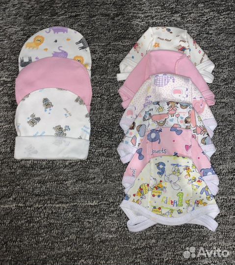 Шапочки и рукавички для малыша