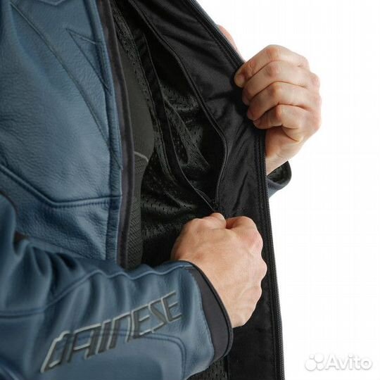 Куртка кожаная Dainese super race Black-Iris