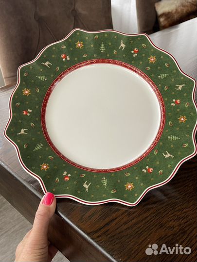 Villeroy boch ваза блюдо новогоднее