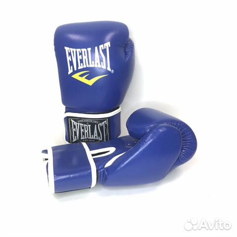 Перчатки бокс Everlast синие