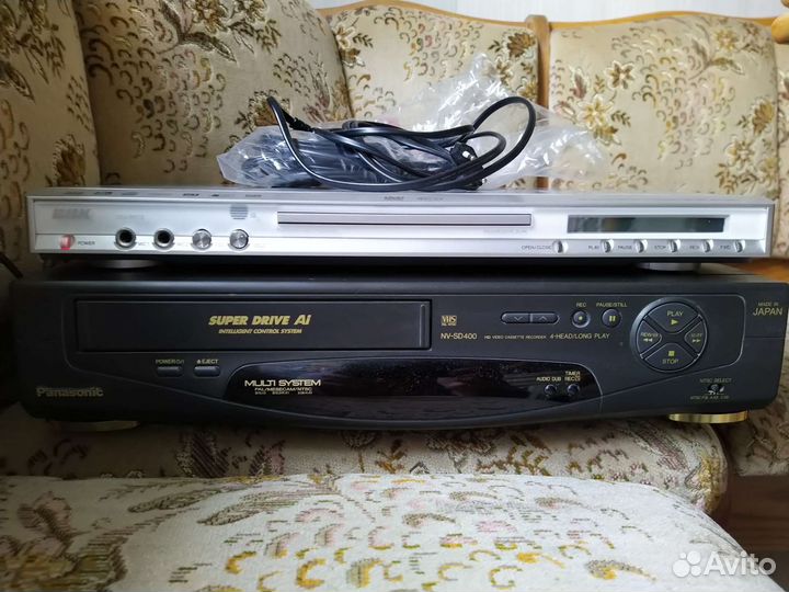 Видеомагнитофон panasonic sd 400, bbk dvd