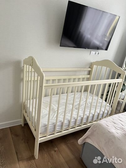 Детская кровать 120 60 с маятником