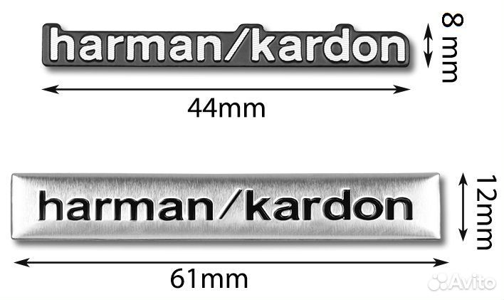 Эмблема-наклейка harman/kardon