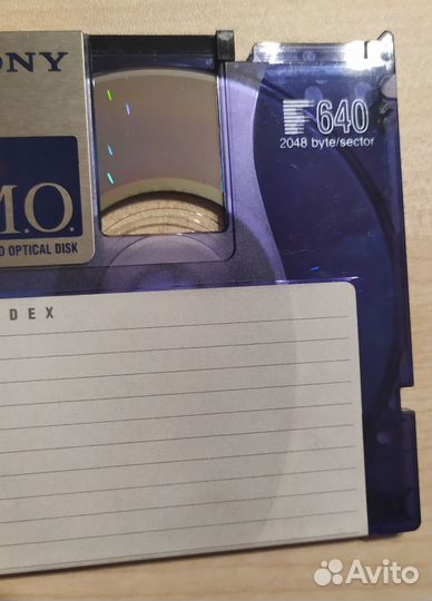 Sony 640 magneto (магнитооптический диск-носитель)