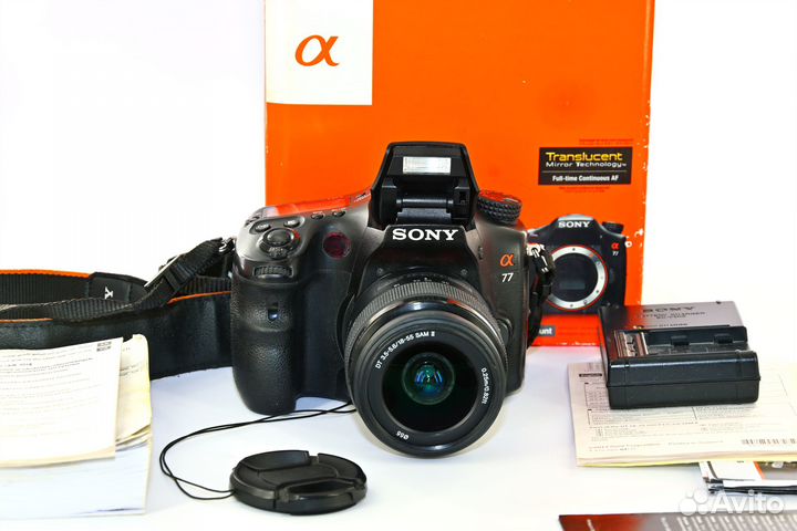 Sony Alpha A77 24.3MP зеркалка Kit DT SAM II