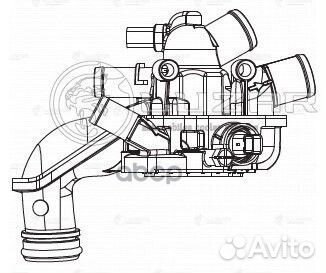 Термостат для а/м PSA 308 (07) /C4 (08) 1.6i ат