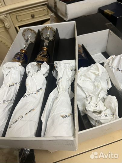 Фужеры. Графин со стаканами. Богемия. Оригинал