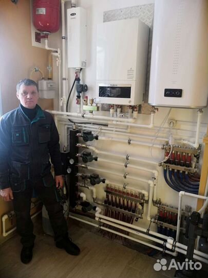 Теплый пол. Отопление Монтаж Котельной Сантехник