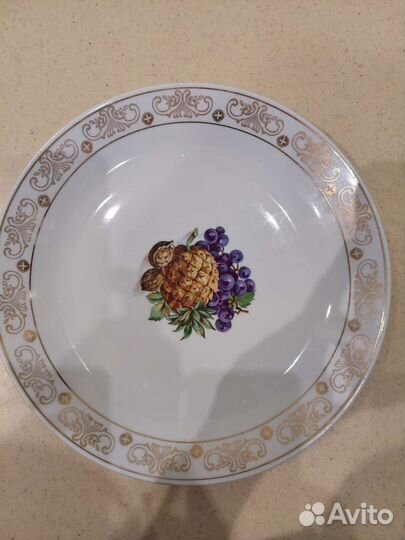 Набор тарелок и блюдо СССР (kahla, GDR