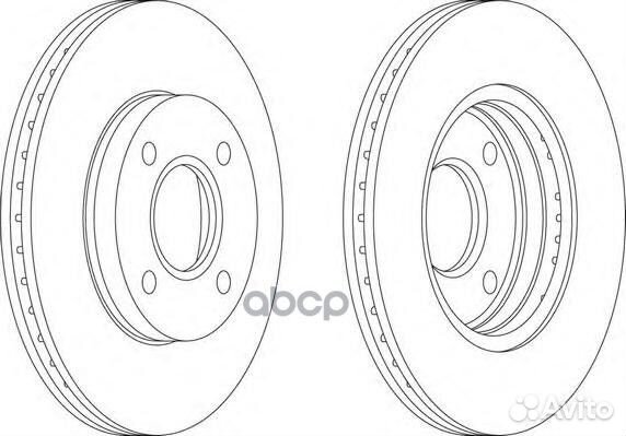Диск тормозной ford focus 9805/fusion 1.4/1.6