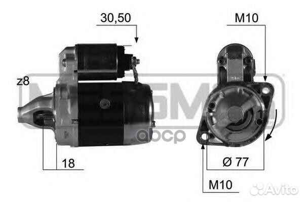 Стартер hyundai accent, KIA RIO 220382 Era
