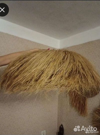 Абажур плетёный бали