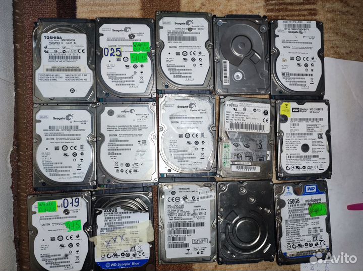 Комплект жёстких дисков 95 шт