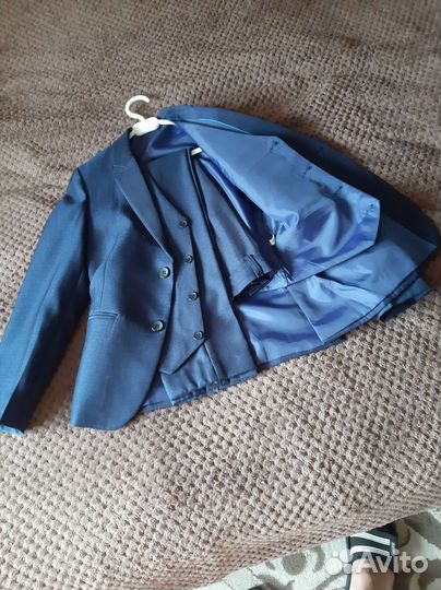 Костюм тройка для школы рост 140