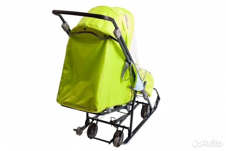 Санки-коляска Nika - Disney Baby 1 (DB1), Зеленый