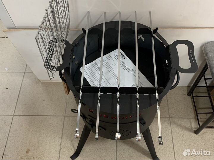 Учаг для казана с мангалом