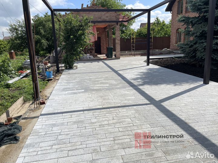 Тротуарная плитка гранитная поверхность от произво