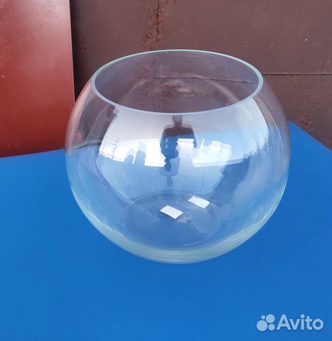Аквариум для рыбок круглый ваза
