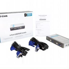 Переключатель KVM D-link dkvm-4U на 4 компьютера