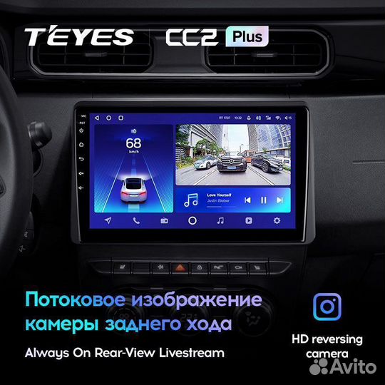 Магнитола Renault Duster 2020-2023 CC2 Plus 6/128