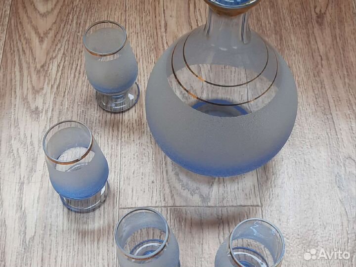 Графин штоф со стопками СССР