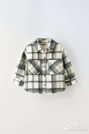 Куртка-Рубашка теплая,Zara, детская