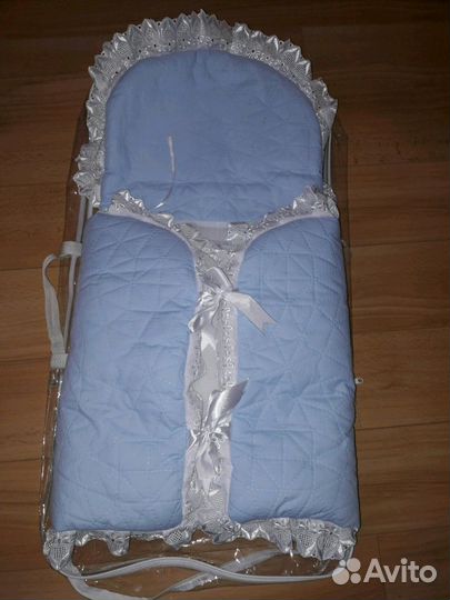 Теплый конверт на выписку