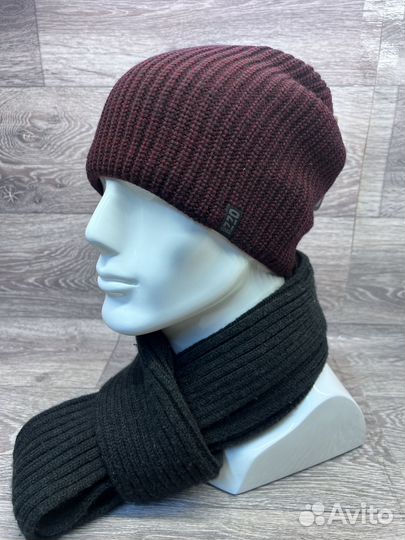 Шапка мужская вязаная из шерсти, Ozzi