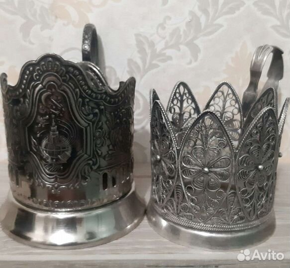 Подстаканник СССР, космос и скань