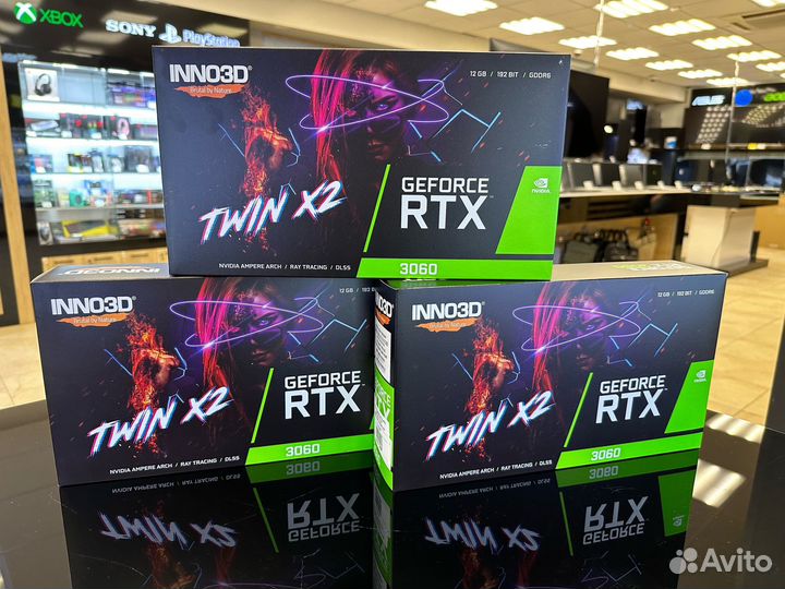 Видеокарта inno3D geforce RTX 3060 twin X2 12GB
