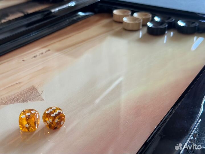 Нарды стеклянные ручной работы