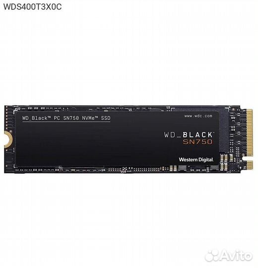 Диск SSD WD Black SN750 M.2 2280 4TB PCIe NVMe 3.0