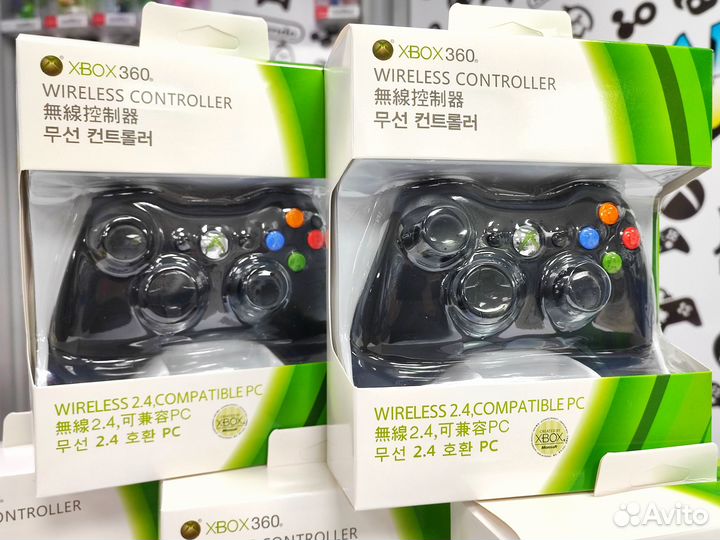 Геймпад Беспроводной+Dongle (Xbox 360) NEW