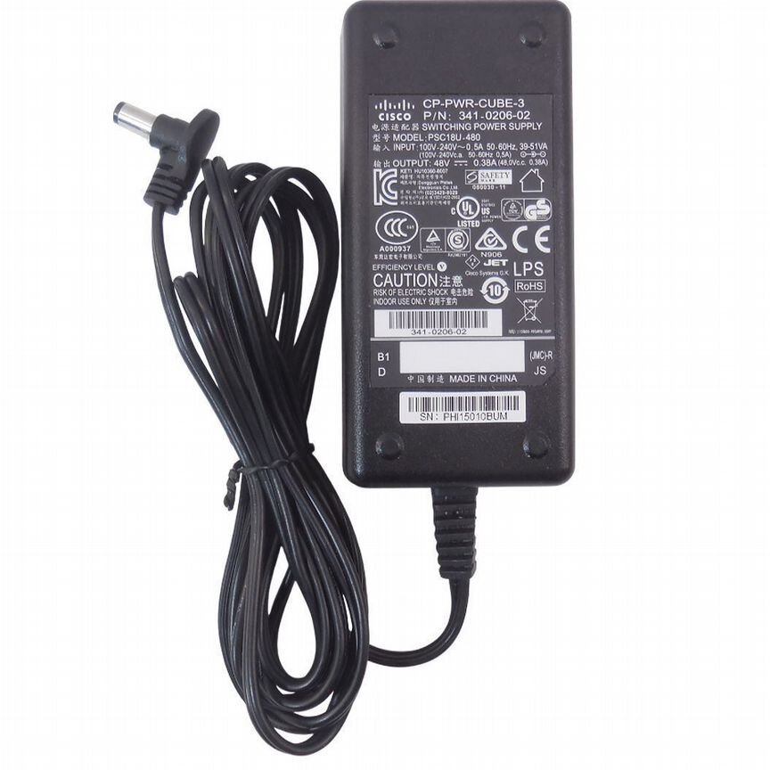 [EADP-18VB] Блок Питания Cisco Cp-Pwr-Cube-3 48v 0,38a 18w Eadp-18vb