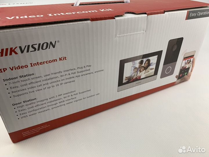 Комплект IP домофона с Wi-Fi Hikvision DS-KIS603-P