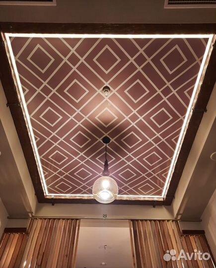 Натяжные потолки, уровни, фактура, дизайн