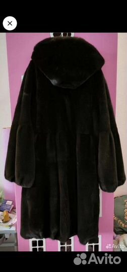 Шуба норковая Blackglama с капюшоном 42 - 44