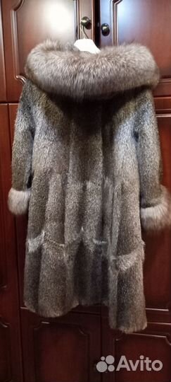 Шуба из нутрии 48