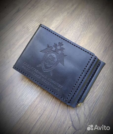 Обложка кошелек на удостоверение кожаная