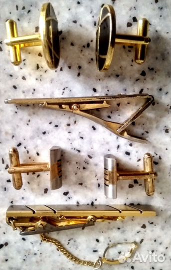 Гарнитуры (зажимы+запонки), зажимы для галстука