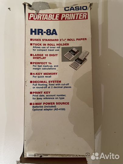 Портативный принтер Casio