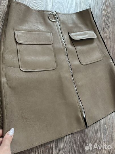 Кожаная юбка