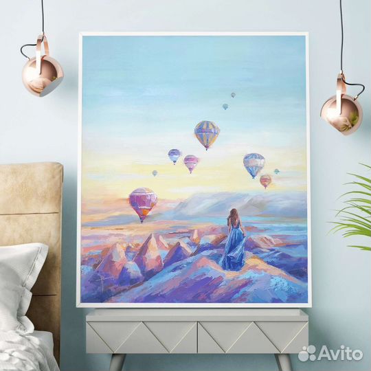 Интерьерная картина маслом на заказ