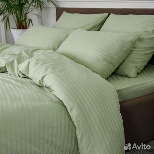 Постельное белье как в отелях Софи Фисташка