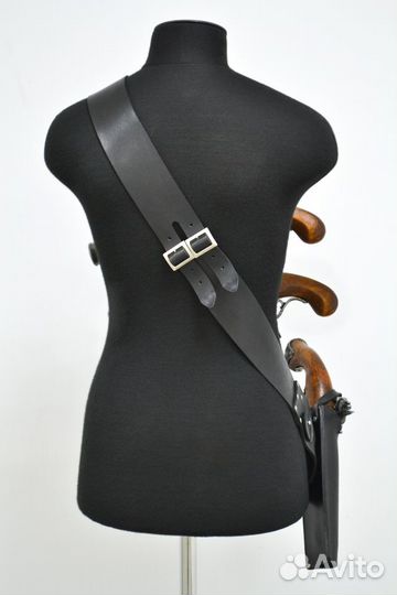 Перевязь портупея для трех пистолетов кожа