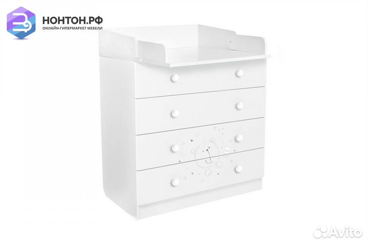 Комод French 1580 teddy белый